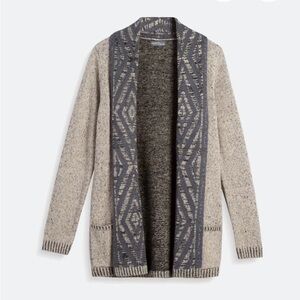 Gray Patterned Women's Cardigan